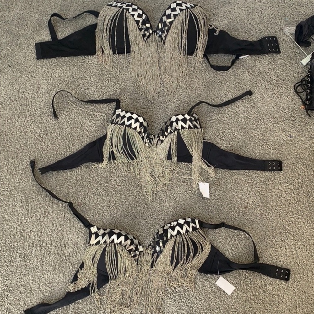 Chained photo shoot/costume/dance/rave bra